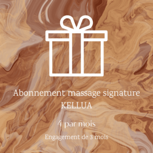 bon cadeau abonnement massage 4 par mois pendant 3 mois