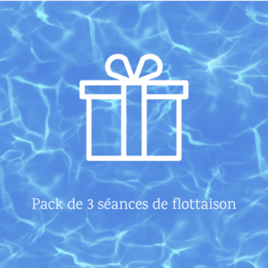 pack de 3 séances de flottaison en isolation sensorielle