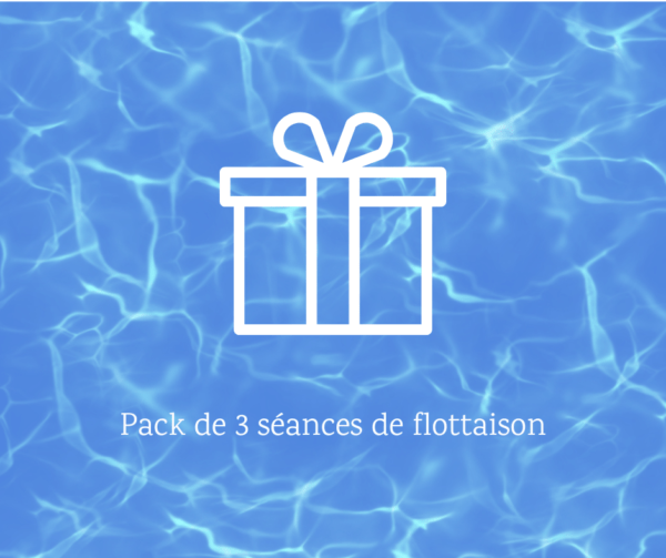 pack de 3 séances de flottaison en isolation sensorielle